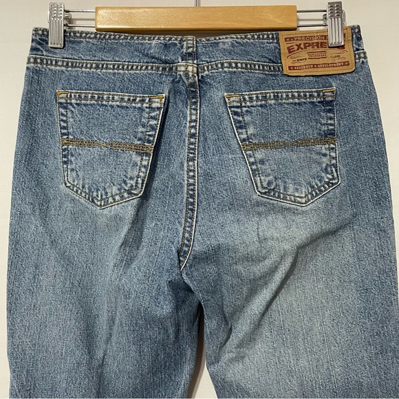 Express Light Wash Bootcut Blue Jeans - Picture 5 of 10